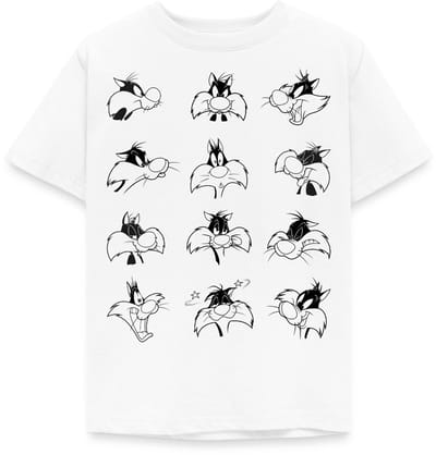 Looney Tunes Sylvester Facial Expressions T-Shirt Kinderen