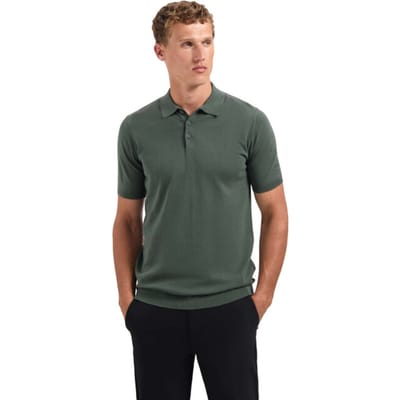 No Excess Pullover Short Sleeve Polo Solid Dark Green Größe: 3XL | Poloshirts Outlet | Herren | Grün