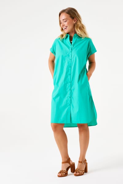 Garcia Ladies Dress Vivid Green Maat: M | Blousejurken Outlet | Dames | Groen