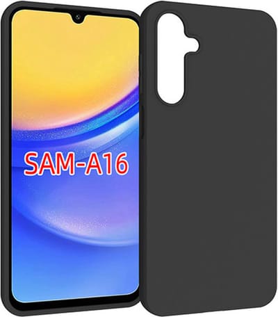 MobyDefend Hoesje - Geschikt voor Samsung Galaxy A16 - TPU Backcover - Mat Zwart