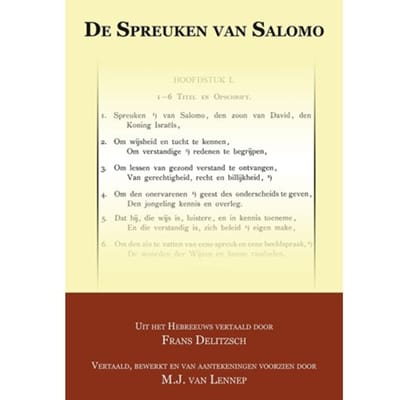 De Spreuken Van Salomo - Franz Delitzsch