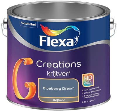 Flexa - Creations Muurverf Krijt - Blueberry Dream - Mengverf - 2,5 L
