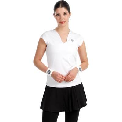 BIDI BADU Crew 2.0 V-Neck T-shirt Dames-wit
