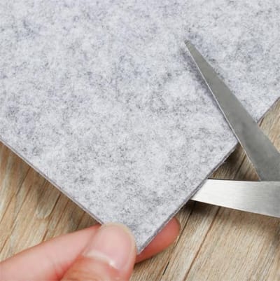 FSW-Products - Zelfklevend Vilt Vel Grijs - 30 x 20 cm - 3 mm dik - Viltjes - Vloerglijders - Meubelvilt - Anti-krasvilt - Plakvilt - Knipvilt - Vloerbeschermers - Viltjes Stoelpoten - Meubelonderzetters