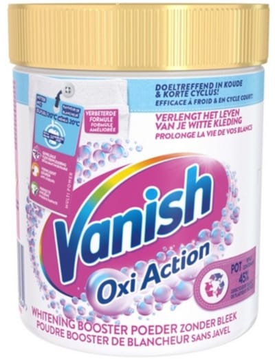 Vanish Oxi Action - Vlekkenverwijderaar - Wasbooster - Zonder Bleek - Witte Was - 530 Gram