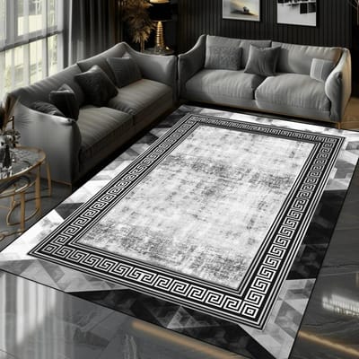 Nordic Luxe High-end Woonkamer Tapijt Huisdecoratie Modern Slaapkamer Grote Oppervlakte Kleden Elastisch Wasbaar Antislip Deurmat 100*200cm