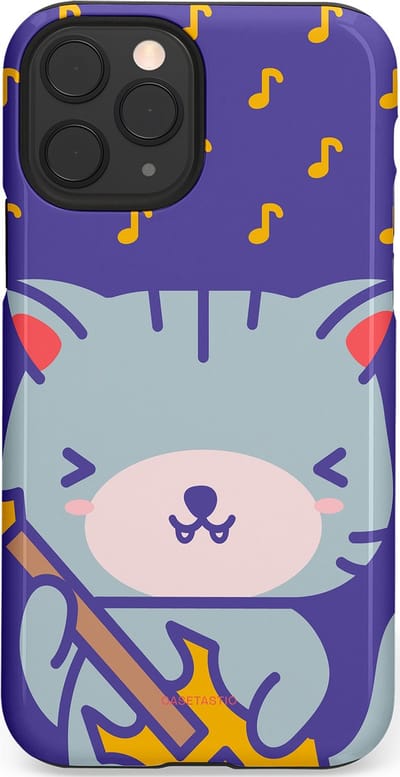 Casetastic Hoesje Geschikt voor Apple iPhone 11 Pro - Stijlvolle Beschermende Duo-layer Case - Katten beat