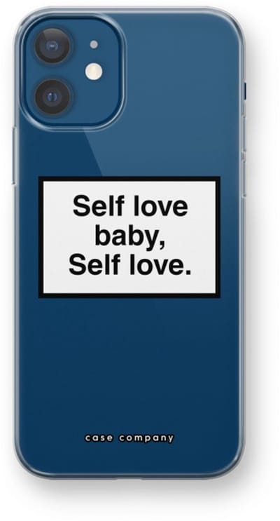 Case Company® - Hoesje geschikt voor iPhone 12 mini hoesje - Self love - Soft Cover Telefoonhoesje - Bescherming aan alle Kanten en Schermrand