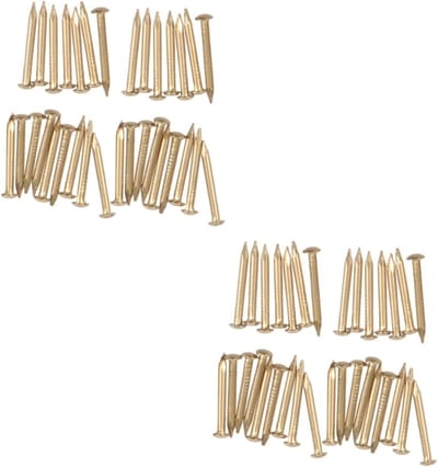 Messing Spijkers - Decoratieve Nagels - Meubel Decoratie - Ronde Kop - 200 Stuks - Messing
