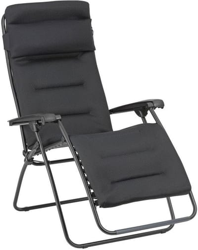 Gepolsterde Zero-Gravity Relaxstoel - Ergonomische en Inklapbare Relaxstoelen in Zwart