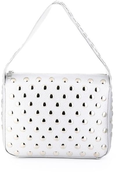 Luxe studs tas- zilver