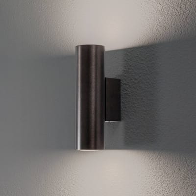 Argon Wandlamp Marion Plus, zwart, GU10, staal, hoogte 18 cm