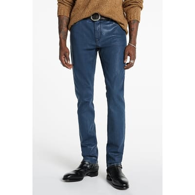 John Varvatos J702 - Slim Fit - Nicola Wash Stream Maat: 28 | Slim Jeans Outlet | Heren | Blauw