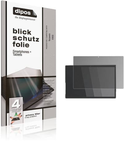 dipos – Matte Privacy Screenprotector geschikt voor fezawio X900 | Anti-Spy Beschermfolie