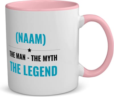 Akyol - the man the myth the legend met je eigen naam koffiemok - theemok - roze - Legendary - iemand die een legend is - de man - myth - mythe - legendarisch - verjaardagscadeau - verjaardag - cadeau - kado - geschenk - gift - 350 ML inhoud
