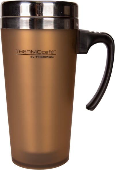 Thermos Thermosbeker Soft Touch Taupe 420 ml