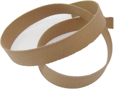 Stevige Katoenen Band voor Tassen en Naaiwerk, 40mm Breed, Bruin