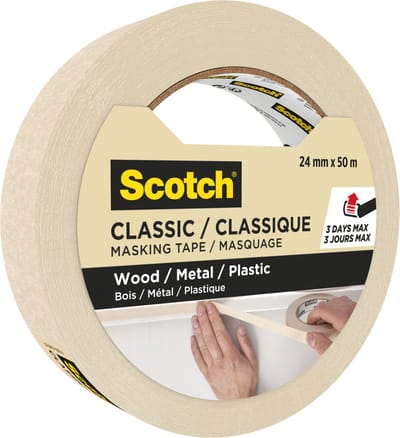 Afplaktape scotch classic 24mmx50m beige | 24 stuks