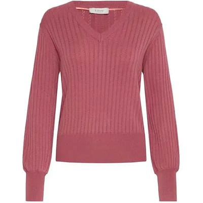 b.young - BYMMORLA VNECK POINTELLE - Dames - Gebreide truien