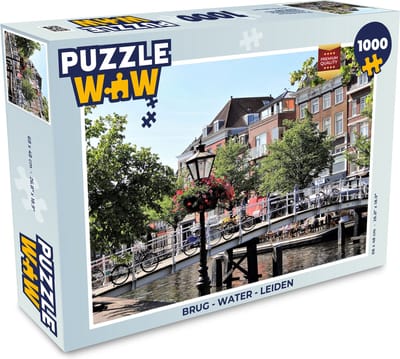 Puzzel Brug - Water - Leiden - Legpuzzel - Puzzel 1000 stukjes volwassenen