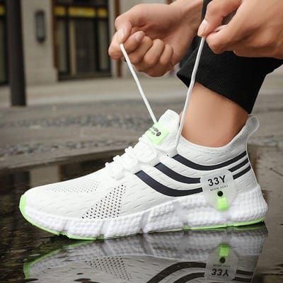 Heren Casual Sportschoenen Ademende Lichtgewicht Sneakers Outdoor Mesh Zwarte Hardloopschoenen Atletisch Joggen Tenis Wandelschoenen 41 gray