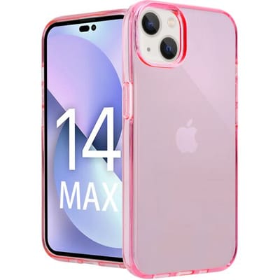 ShieldCase telefoonhoesje geschikt voor Apple iPhone 14 Plus TPU case - roze - Siliconen hoesje - Shockproof case hoesje - Backcover case