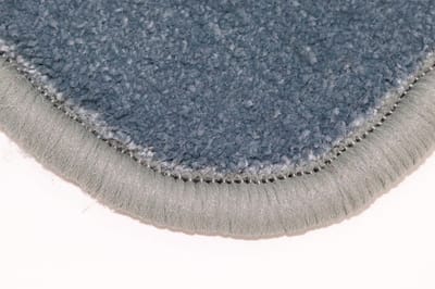 PRIMA - Luxe - Vloerkleed - Naast bed/bank - warme voeten - Loper - Tamara - grijs - blauw - zacht petrol - 35x130cm