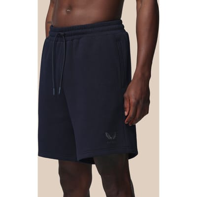 Heren Adapt Katoen Fleece Short - Marineblauw