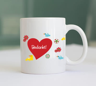 Mok Bedankt! - Afscheidscadeau - Bedankt Juf - Juf Mok - Bedankt - Cadeau Juf - Cadeau Meester - Mok