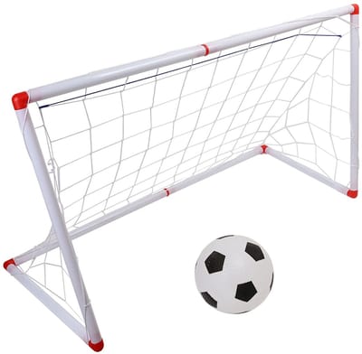 Dailygoods- Voetbalpoortennet Draagbaar - Voetbal Trainingsmateriaal - Goede Elasticiteit - Lichtgewicht - Slijtvast - Ideaal voor Kinderen - Voetbalnet