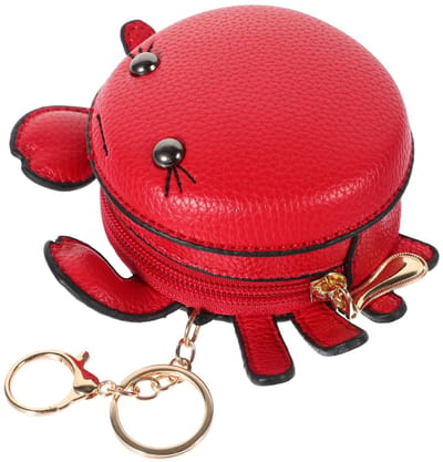 Dailygoods- Portemonnee Mini - Rood Muntzakje - Dames Portemonnee - Onderhoudsvriendelijk PU - Lichtgewicht - Ruimte voor Sleutels/Munten - Muntenzakje