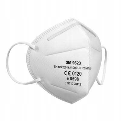 3M 9623 FFP2 stofmasker met neusclip - 1 stuk