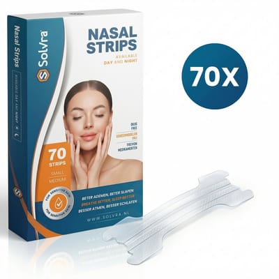 Anti Snurk Neusstrips - Neuspleisters - 70 stuks - Neusspreider - Neuspleister - Small/Medium - Transparant - Huidvriendelijk - Ideaal bij Slapen, Sporten, Verkoudheid en Allergieën - Incl. E-book met Slaaptips