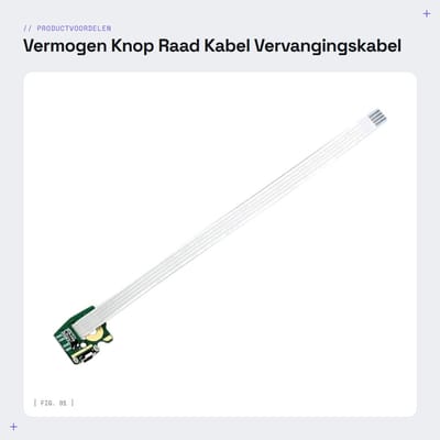 Dailygoods - Vermogen Knop Raad Kabel - Vervangingskabel voor HP Pavilion - Hoogwaardige kwaliteit - Geschikt voor HP Pavilion 13U - Betrouwbare verva...