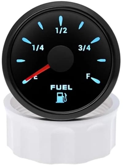 Brandstofniveaumeter - Olietank meter - Voertuig controle - 7 Kleuren LED - 52MM