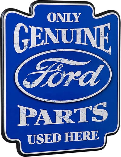 Ford Only Genuine Parts Used Here Pub Bord - Houten Wandbord - Contour Cut - Bar