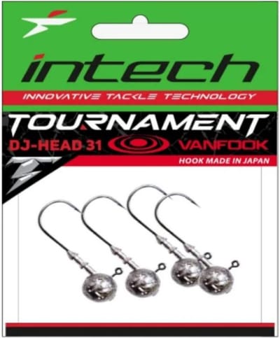 DJ-Head 31 Jighead - #1/0 - 3g - 4 stuks - Loodkop voor Roofvissen - Jigheads voor Shads & Softbaits