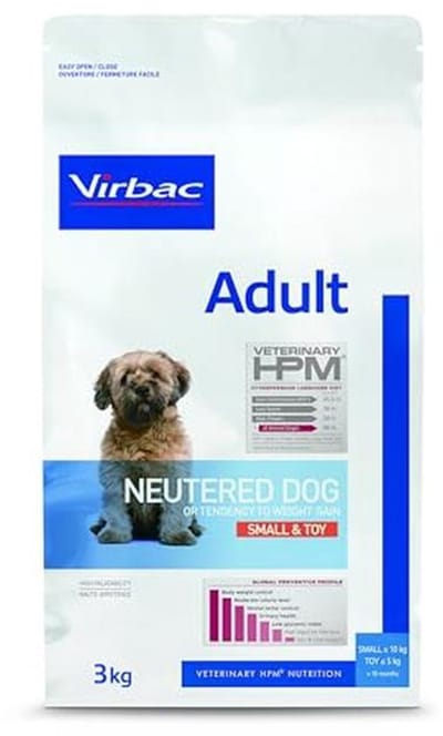 Hondenvoeding voor Gecastreerde Volwassen Honden - Small & Speelgoed - 3 KG