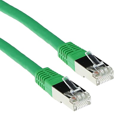 ACT Groene 1 meter LSZH SFTP CAT6 patchkabel met RJ45 connectoren FB9701