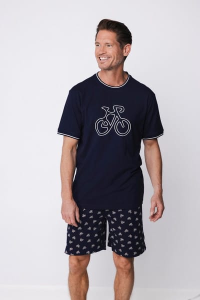 Pastunette - Shortama - Night Ride - Katoen - Blauw - Maat XXL