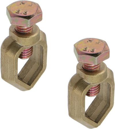 2 Stuks Aardpen Klemmen voor Begraven Grondstaaf 1/2 Inch Zwaar