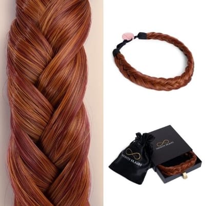 Infinity Braids - Lizzy Regular Braid - Haarband - Haarband Dames - Haarbanden - Haarband meisje - Lizzy Fire Dash