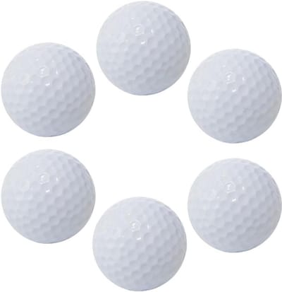SnelShoppen - Match Golf Ballen Set van 6 - 42mm Soft Golf Trainingsballen voor Binnen en Buiten - Duurzaam en Lichtgewicht - Perfect voor Golf Oefeni