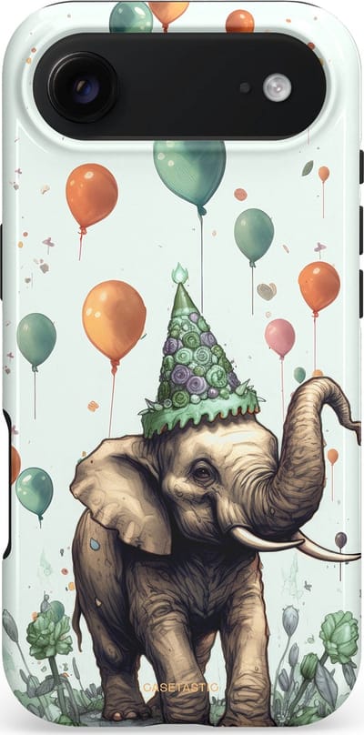 Casetastic hoesje geschikt voor Apple iPhone Air - MagSafe - Dubbellaagse bescherming - Ballolifant - Fashion Case - Wit Grijs Donkergrijs Taupe