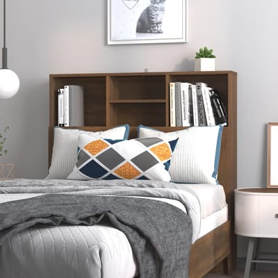 vidaXL - Hoofdbordkast - 100x19x103,5 - cm - bruin - eikenkleur