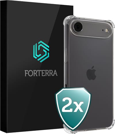 Hoesje 2 Stuks - Geschikt voor Apple iPhone Air - Sterk & Shockproof - Back Cover - Siliconen Case - Telefoon Hoes Shock Proof - Transparant