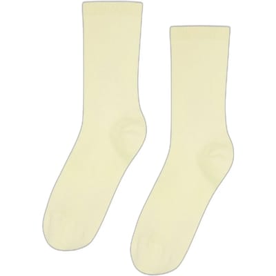 Damessokken Colorful Standard Classic Organic Soft Yellow