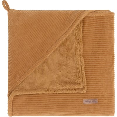 Baby's Only Wikkeldeken - Omslagdoek baby Sense - Teddy voering - Caramel - 75x75 cm - Geschikt voor drie- en vijfpuntsgordel