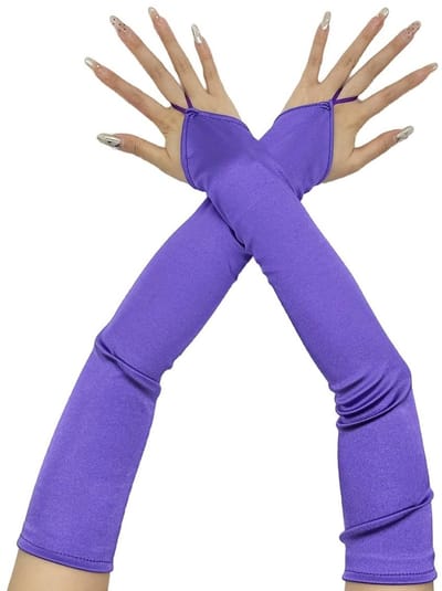 NTH products- Vingerloze Handschoenen Dames - Lange Handschoenen 48 cm - Polyester - Elegante Retro - Feestaccessoires - Cosplay