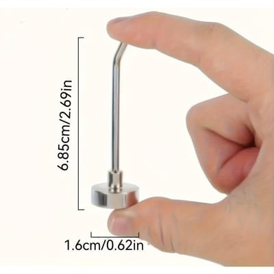 6/10 pièces Crochet Magnétique Métallique Fort Mural Crochet Magnétique Robuste Porte-Clés Accessoires Maison Cuisine Salle de Bain Aimant W268WW-